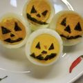 ☆ミルミル's cooksnap of when they made ゆで卵で簡単にハロウィン気分.