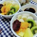 みっちゃん❇️68's cooksnap of when they made 粉寒天で簡単♪　白玉あんみつ.
