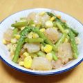 ドルフィンサーモン's cooksnap of when they made 海老とアスパラの塩炒め.