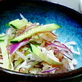 うれはれ's cooksnap of when they made 玉ねぎときゅうりの和サラダ.