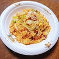 もふもふクロさん's cooksnap of when they made 豚ひき肉とキムチのレタスチャーハン♬.