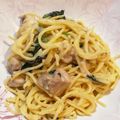 おさとやん☆'s cooksnap of when they made 鶏肉とほうれん草の簡単クリームパスタ.