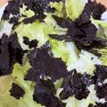 とーもにゃん's cooksnap of when they made 超簡単！レタスと海苔のオリーブ醤油サラダ.