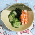 mmameco's cooksnap of when they made 簡単！きゅうり＆わかめ＆カニかま　酢の物.