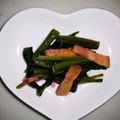 ネボ美's cooksnap of when they made 簡単　空芯菜ベーコン炒め.