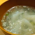 ちーまぐ's cooksnap of when they made にらとひき肉のざくざく餃子スープ.