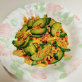 ツユさん厨房's cooksnap of when they made キュウリと豚ひき肉のキムチ炒め.