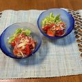 yesmama's cooksnap of when they made 血液サラサラ☘️トマトとしらす和風サラダ.