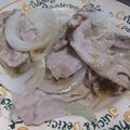 きらり流れ星's cooksnap of when they made レンジで！新玉ねぎと豚肉のぽん酢かけ　　.