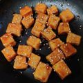 phnanzu's cooksnap of when they made なんちゃって…大学芋♡高野豆腐.