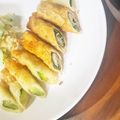 ☆あさ's cooksnap of when they made フライパンでズッキーニとチーズの春巻き.