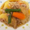 なーなちゃん's cooksnap of when they made 我が家の定番！ミンチじゃが（肉じゃが）.