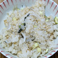 kimipyon's cooksnap of when they made 白だしで簡単＊しらすの炊き込みごはん＊.