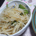 ♡Catherine's cooksnap of when they made 【大人の総菜】もやしと油揚げの煮浸し.
