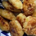 kinkinsan's cooksnap of when they made 北あかりで作る甘辛じゃがもち♪お弁当に♪.