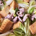 ミミコ＆キンジ's cooksnap of when they made 京都のお味・厚揚げと豚肉の煮物（白菜も）.