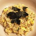 tikariri's cooksnap of when they made 卵しかない日の５分ランチ！焼肉タレ炒飯.