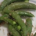 ヨシヨッシー's cooksnap of when they made スナップエンドウのごま和え.