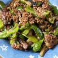 ∞らら∞'s cooksnap of when they made ☆簡単☆なすとピーマンの肉味噌炒め.