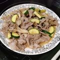 nana_tenjo's cooksnap of when they made 豚肉とズッキーニのにんにく味噌炒め.