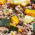 まーこパパ's cooksnap of when they made かぼちゃとじゃがいものそぼろ煮.