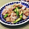 Dellaたん's cooksnap of when they made 豚肉とこんにゃくのにんにく醤油炒め.