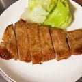 しょうたくやママ's cooksnap of when they made しょうが焼き(とんかつ用肉ver.).