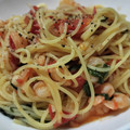 ami-rarara's cooksnap of when they made トマトとエビの和風パスタ.