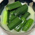 きたまき3's cooksnap of when they made きゅうり大量消費　簡単ワサビ漬け.
