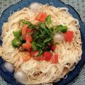 プルンバゴ's cooksnap of when they made トマトとオクラで簡単そうめんアレンジ.
