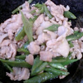 ゆうーみかん's cooksnap of when they made ササギと豚肉のあっさり炒め物.