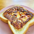 ねっちゃんっ's cooksnap of when they made ♪フライパンでシュガーチーズトースト♪.