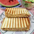 在宅勤務のおじさん's cooksnap of when they made 春キャベツと辛子明太子マヨのホットサンド.