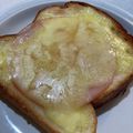 ゆみらんたん's cooksnap of when they made お食事トースト☆メープル＋ハム＋チーズ.