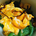 りお５１０'s cooksnap of when they made ピーマンと卵の塩コブ和え.