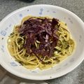 卯月のうさぎ２０１４'s cooksnap of when they made ✿高菜としらすのパスタ✿.