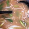 ☆ayami☆26's cooksnap of when they made いつかあなたと♪いんげんとエノキの味噌汁.