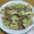55才のおじさん's cooksnap of when they made 厚揚げと豚ひき肉とキャベツの炒め物.