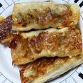 るなな◎'s cooksnap of when they made 簡単♡大満足♡豚こま大葉チーズ棒餃子♡.