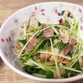 ちぃかま☆'s cooksnap of when they made しゃきしゃき水菜のガーリックベーコン炒め.