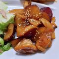 ポニーリボン's cooksnap of when they made 食欲そそるさつまいもと鶏もも肉の甘酢焼き.