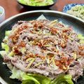 Superlittleboo's cooksnap of when they made レンジで！ねぎ豚ラー油もりもりキャベツ.