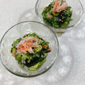 みぽぽ37's cooksnap of when they made きゅうりとカニカマとわかめの酢の物.