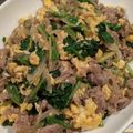 smilemama7's cooksnap of when they made 簡単！牛肉とほうれん草の卵炒め.