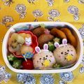 hime's cooksnap of when they made 幼稚園年中　うさぎちゃん　お弁当.