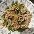 ＭＩ−ＳＡＮ's cooksnap of when they made オクラと豚肉の豆板醤炒め.