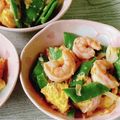 さくらん餅's cooksnap of when they made 海老と卵といんげんのオイスター炒め.
