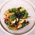 ペキのリリー's cooksnap of when they made ちくきゅうわかめの韓国風サラダ.