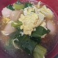 snow012's cooksnap of when they made 小松菜の卵とじスープ.