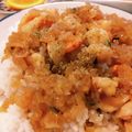 まみお✳'s cooksnap of when they made 【楽めし】エビ丼ガリバタ醤油.